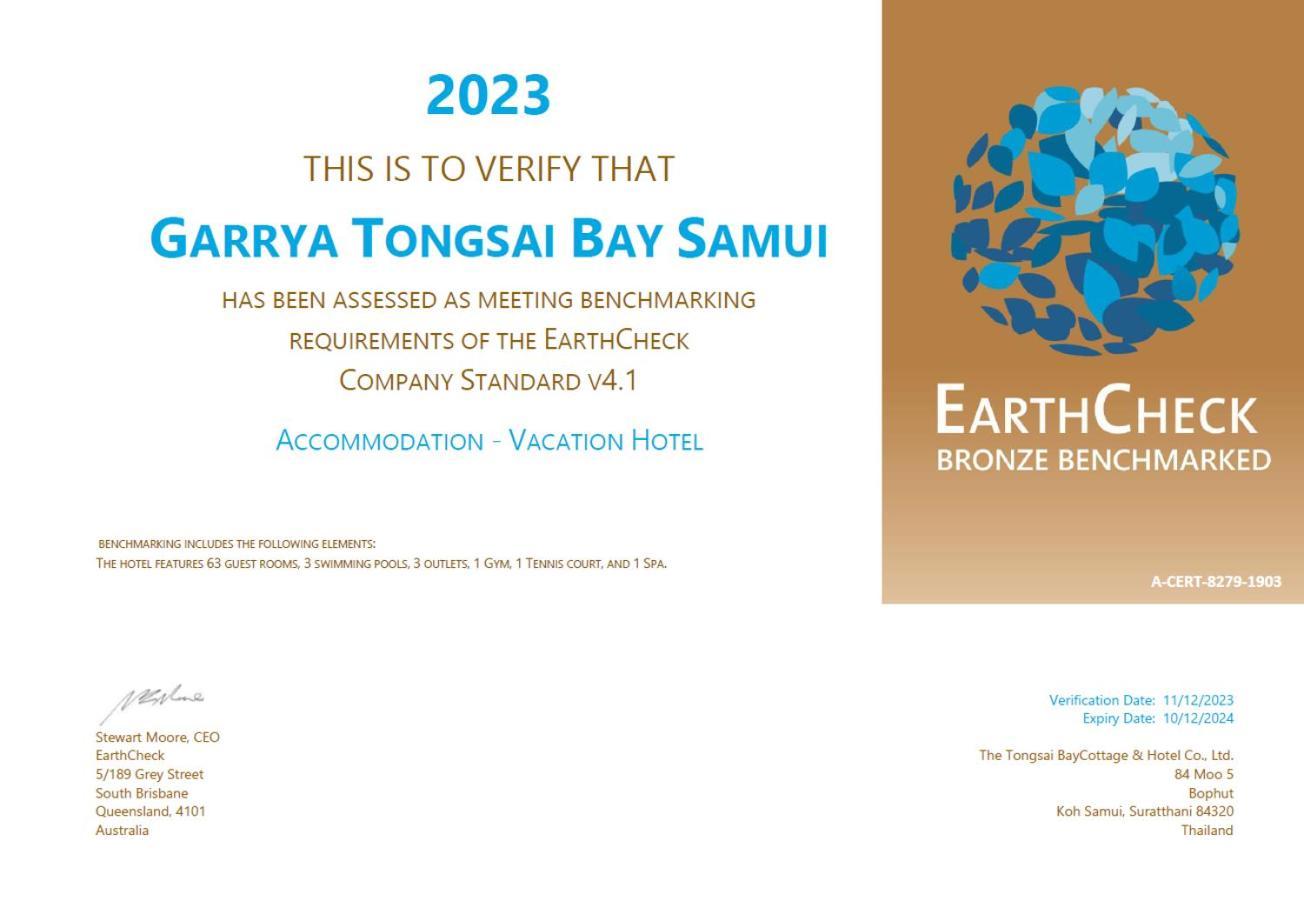 מלון Choeng Mon Garrya Tongsai Bay Samui מראה חיצוני תמונה